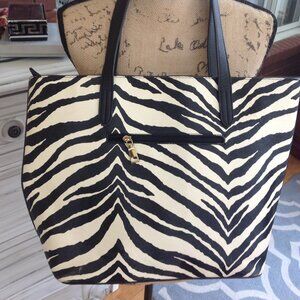 Black & White Zebra Print Tote
